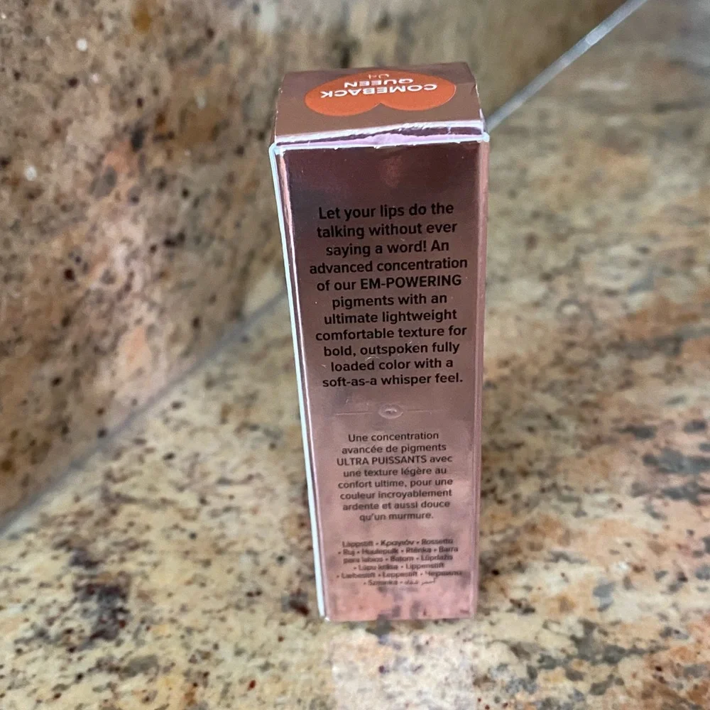 NWT Too Faced Lady Bold Cream Lipstick EM-POWER PIGMENT CREAM LIPSTICK - Picture 5 of 7